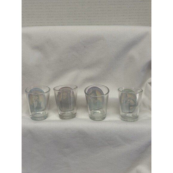 Wizard of Oz Shot Glasses Dorothy Gale, Cowardly Lion, Scarecrow, Tin Man NEW - Picture 9 of 11